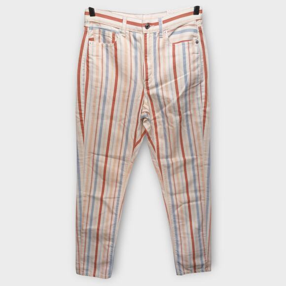 American Eagle Outfitters Denim - NEW With TAGS - Womens American Eagle Striped Mom Jean High Rise Size 6 X-Long